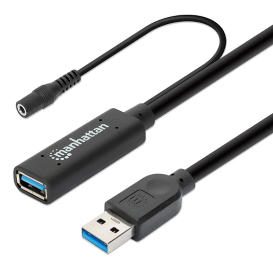Cable Extensión USB Manhattan USB A 3.0 Macho a USB A Hembra 15 Metros