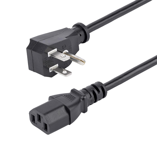 Cable de 1.8m de Alimentación para Computadora18AWG, plano NEMA 5-15P a C13