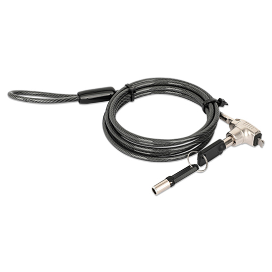 Candado de Llave para Laptop Manhattan 1.5 Metros Negro