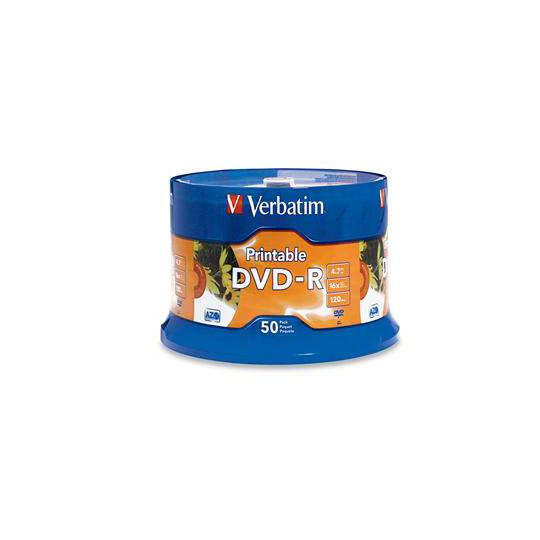 DVD-R 4.7GB 16X CAMPANA DE 50 MARCA VERBATIM