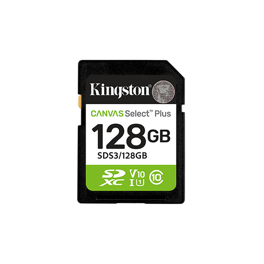 128GB SDXC Canvas Select Plus Gen3 150MB/s C10 UHS-I U1 V10