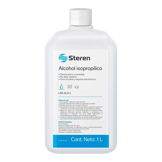 Alcohol isopropílico limpiador de circuitos de 1 litro STEREN 1 PIEZA