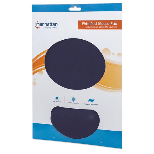 Mousepad Manhattan ergonomico azul.