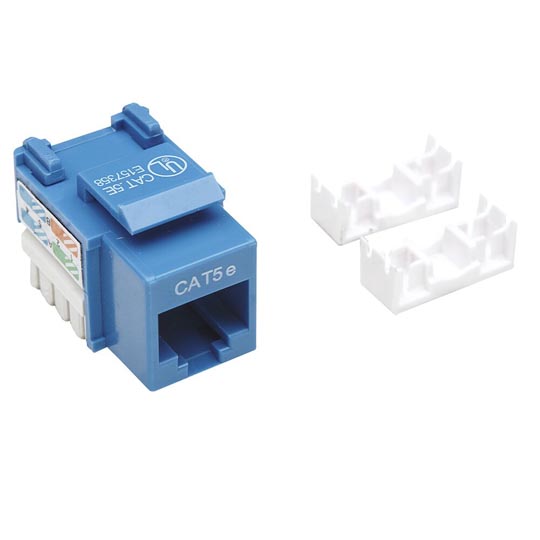 Jack Intellinet CAT 5e de impacto (keystone) azul