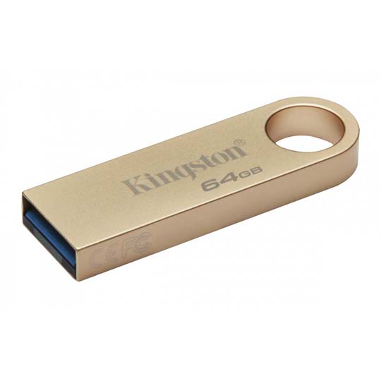 Memoria USB Kingston 64GB metalica color oro