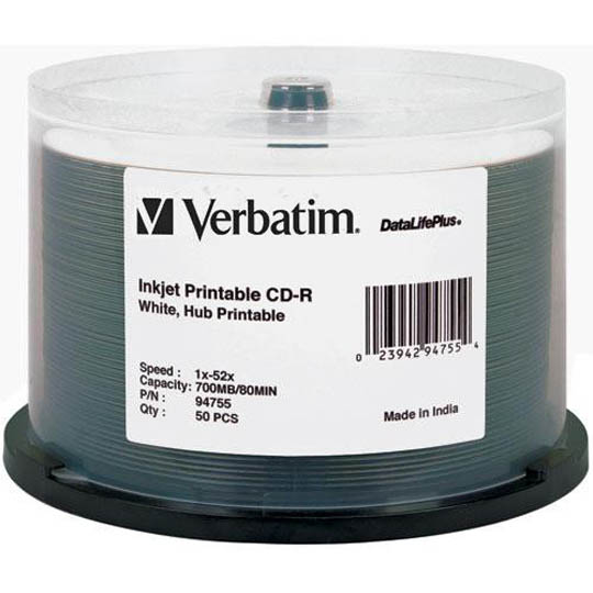 Disco Verbatim CD-R 80min 700MB dl+ 52x.