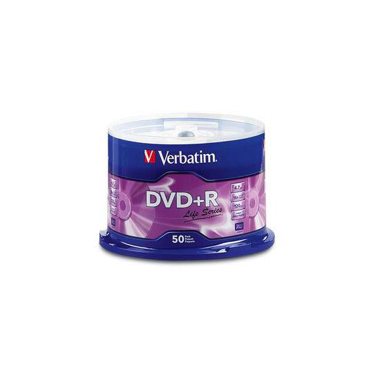Disco Verbatim DVD-R life series 16x campana 50 piezas