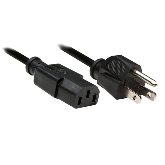 Cable Manhattan Alimentación Manhattan estándar 1.8m negro