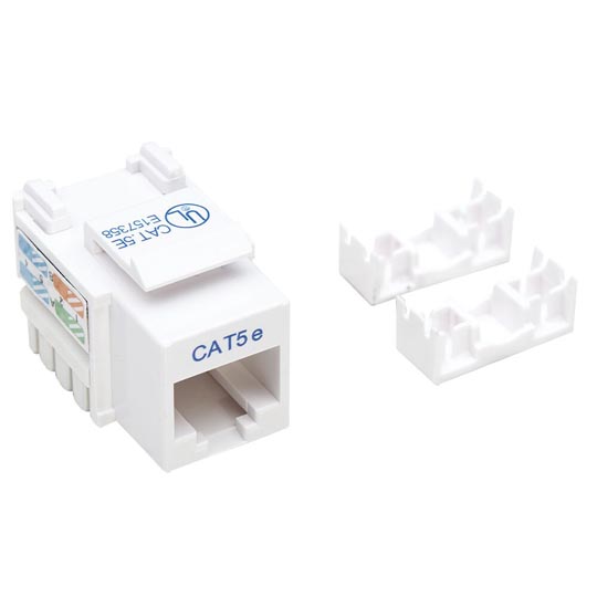 Jack Intellinet CAT 5e de Impacto (Keystone) Blanco