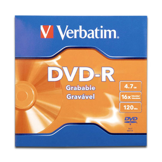 Disco Verbatim DVD-R 16x 4.7GB sobre individual