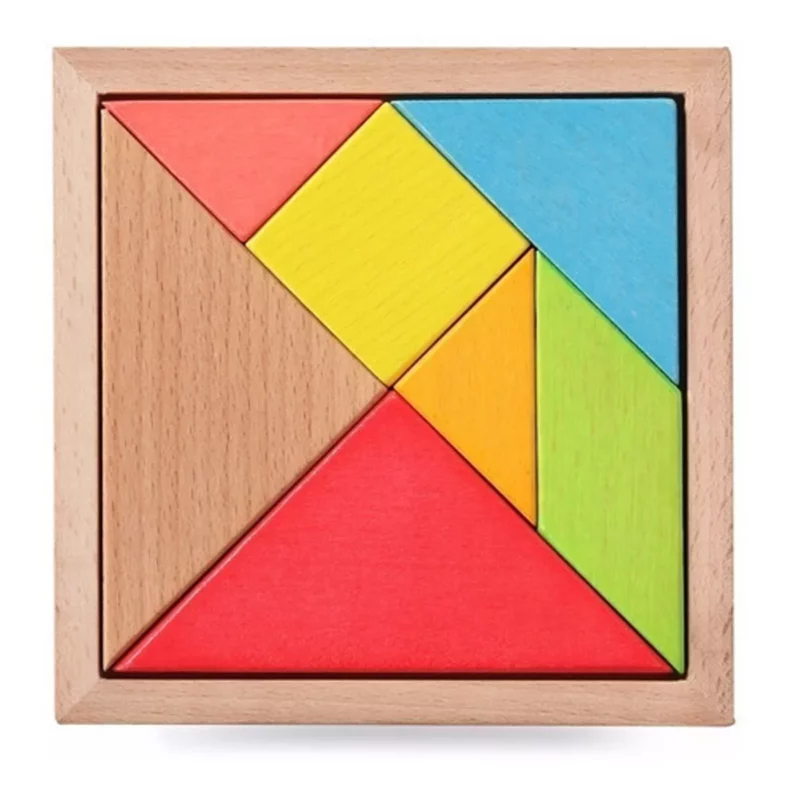 Tangram madera grande 19 x 19CMS PT004