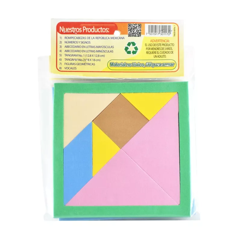 Tangram de foamy chico sun rise paq. c/ 5 PZAS.