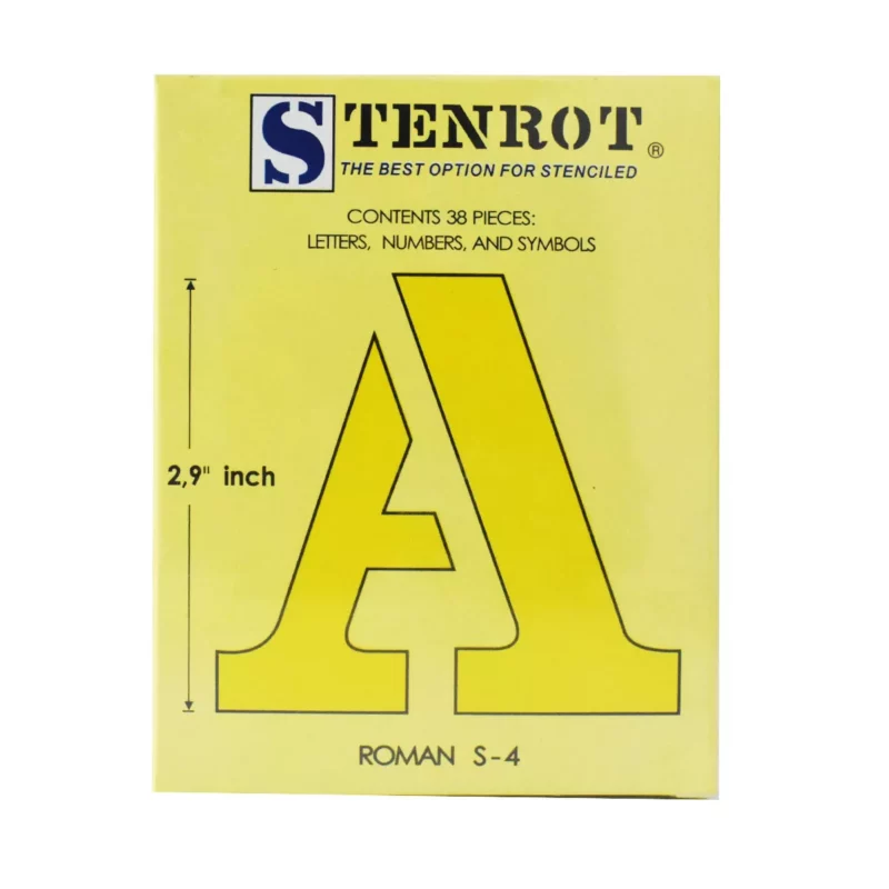 STENCIL 7.5CMS S4 ROMANA ATADO DE 2 PZAS.