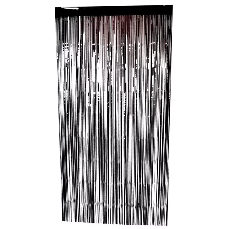 CORTINA DECORATIVA FOIL 2CMX1M 8995-F NEGRO