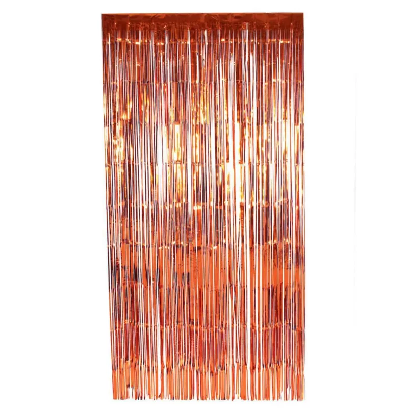 CORTINA DECORATIVA FOIL 2CMX1M 8995 NARANJA