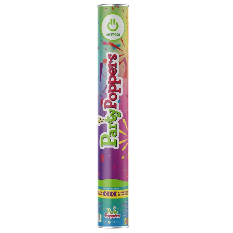 Confetti multicolor parti popper 40CM paq. c/ 2 PZ.