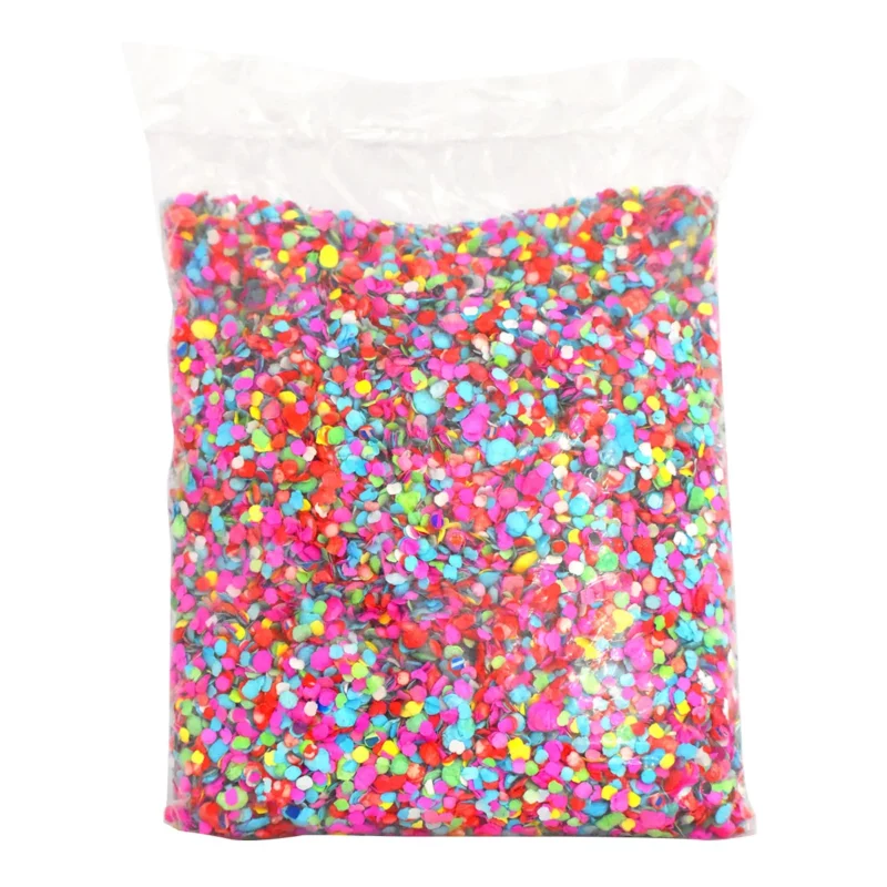CONFETTI ECONOMICO CHICO 200GRS ATADO DE 3 PZAS.