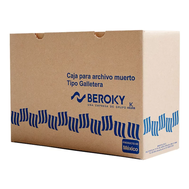 Caja galletera 37X15X25.5CM paq. c/ 5 PZ.