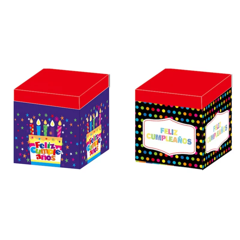 Caja cubo 20X20CMS paq. c/ 3 PZ.