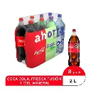 Refresco Coca-Cola Surtido Pet 8 pzas de 2 L c/u