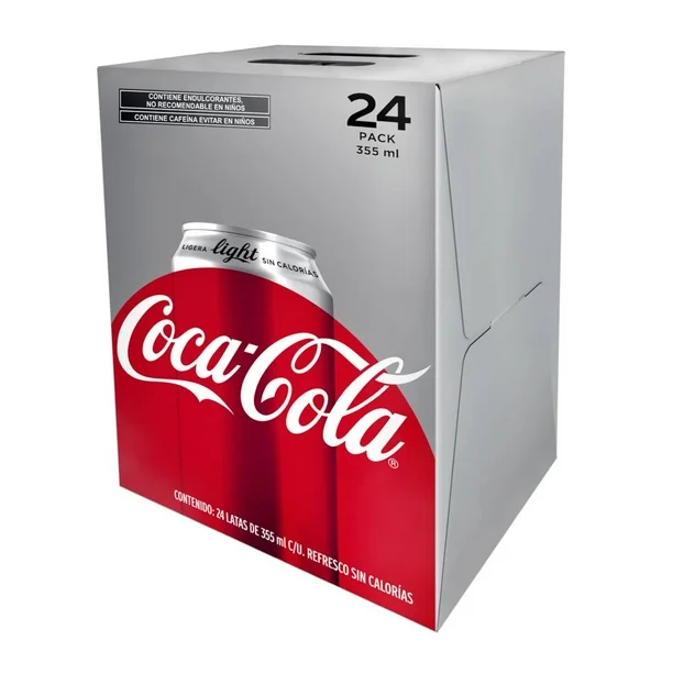 Refresco Coca-Cola Light 24 pzas de 355 ml c/u