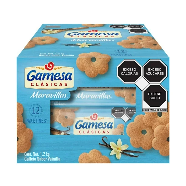 Galletas Maravillas 12 pzas de 100 g c/u