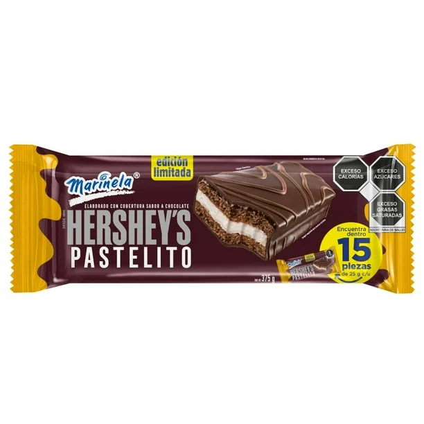 Pastelito Marinela Hershey’s 15 pzas de 25 g c/u