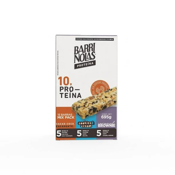 Barras de Proteína Barrinolas Mix Pack 15 pzas