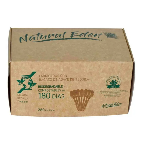 Cuchara Natural Eden Vitabag Biodegradable 280 pzas