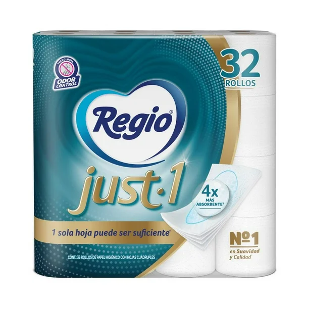 Papel Higiénico Regio Just 1 32 pzas