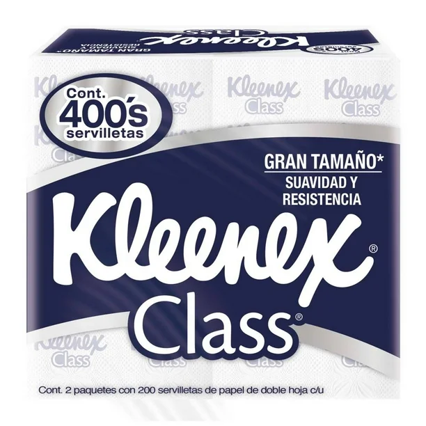 Servilletas Kleenex Class 2 Paquetes de 200 pzas