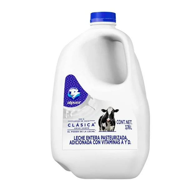 Leche fresca Alpura Clásica Entera 3.78 L