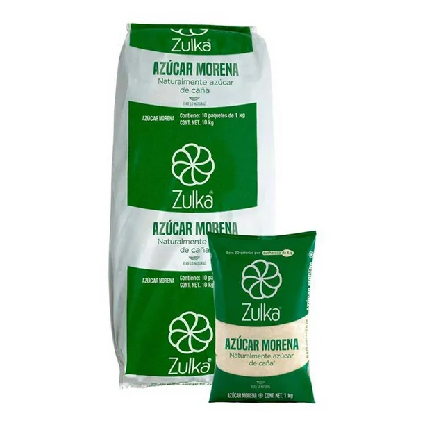 Azúcar Morena Zulka 10 pzas 1 kg c/u