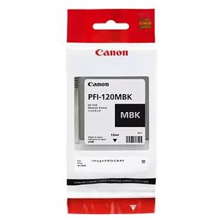 Tinta Canon PFI-120 MBK 130ml Color Negro Mate