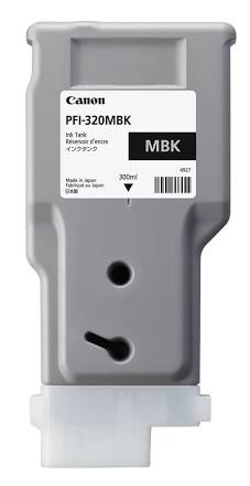 Tinta Canon PFI-320 MBK 300ml Color Negro Mate