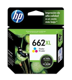 Tinta HP 662XL Tricolor