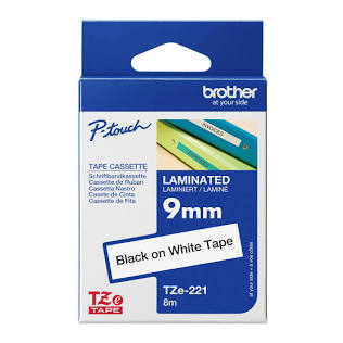 Cinta Brother negro/blanco p/rot. 1 pza