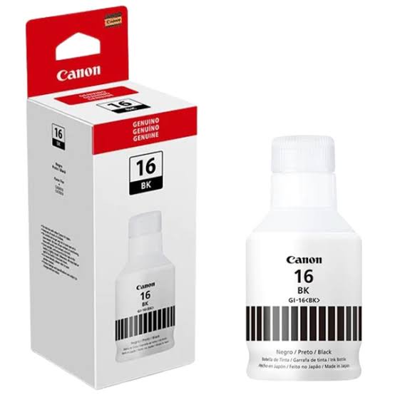 Tanque de tinta Canon GI-16 negro.