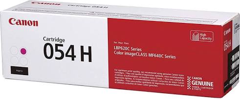 Cartucho Canon para toner 054 H magenta