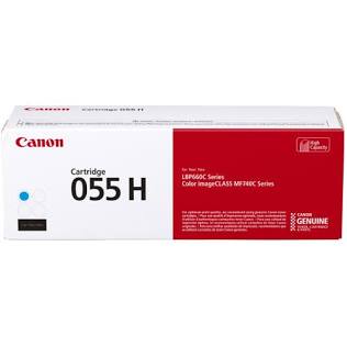 Cartucho Canon para toner 055 cyan.
