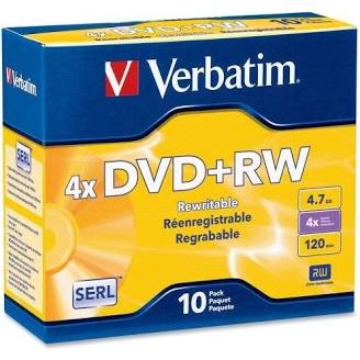 Disco Verbatim DVD+RW 4x 4.7GB con 10