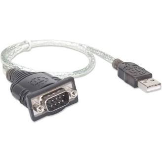Convertidor Manhattan USB a Serial DB9M 45cm
