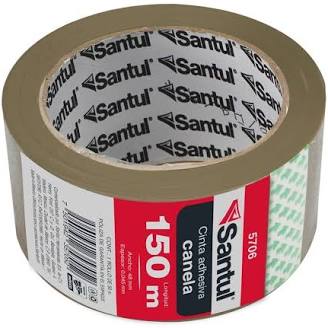 Cinta empaque adhesiva SANTUL canela