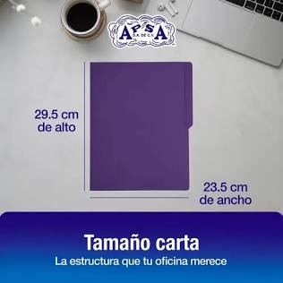 Folder morado intenso APSA tamaño carta