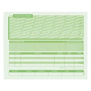 Póliza de cheque Pinos Altos 1/2 oficio