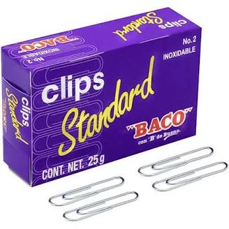 Clip BACO standard económico No. 2 caja