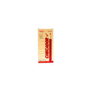 Lápiz checador BACO color rojo caja con 10