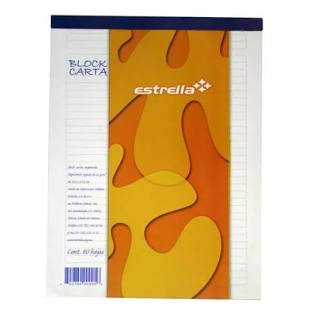 Block ESTRELLA carta C5 80 hojas