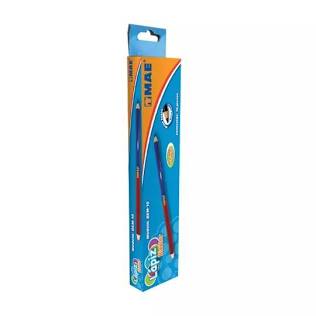 Lapiz bicolor mae rojo/azul caja con 10