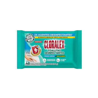 Toallas Cloralex desinfectantes c/48.